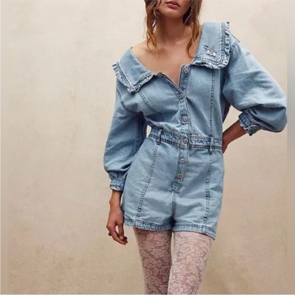 We The Free Something Sweet Romper Women’s Size Small - Picture 2 of 6